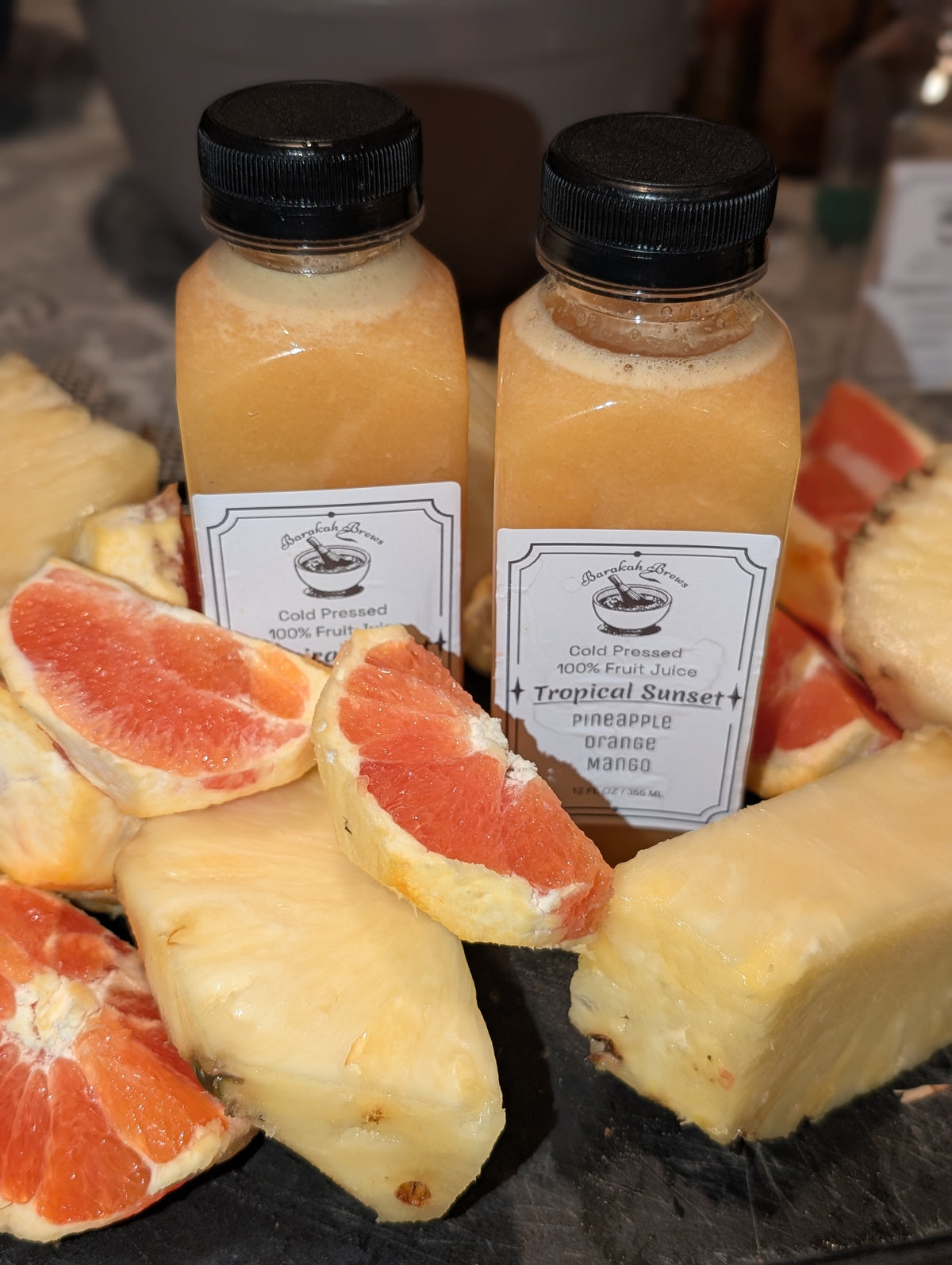 Cold-Pressed Fruit Juice (10 12 oz. bottles)